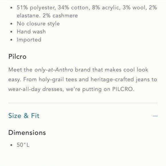 NWT Size XXS/XS - Pilcro Leopard Print Sweater Duster with Pockets (NWT US$ 238) - Picture 7 of 16